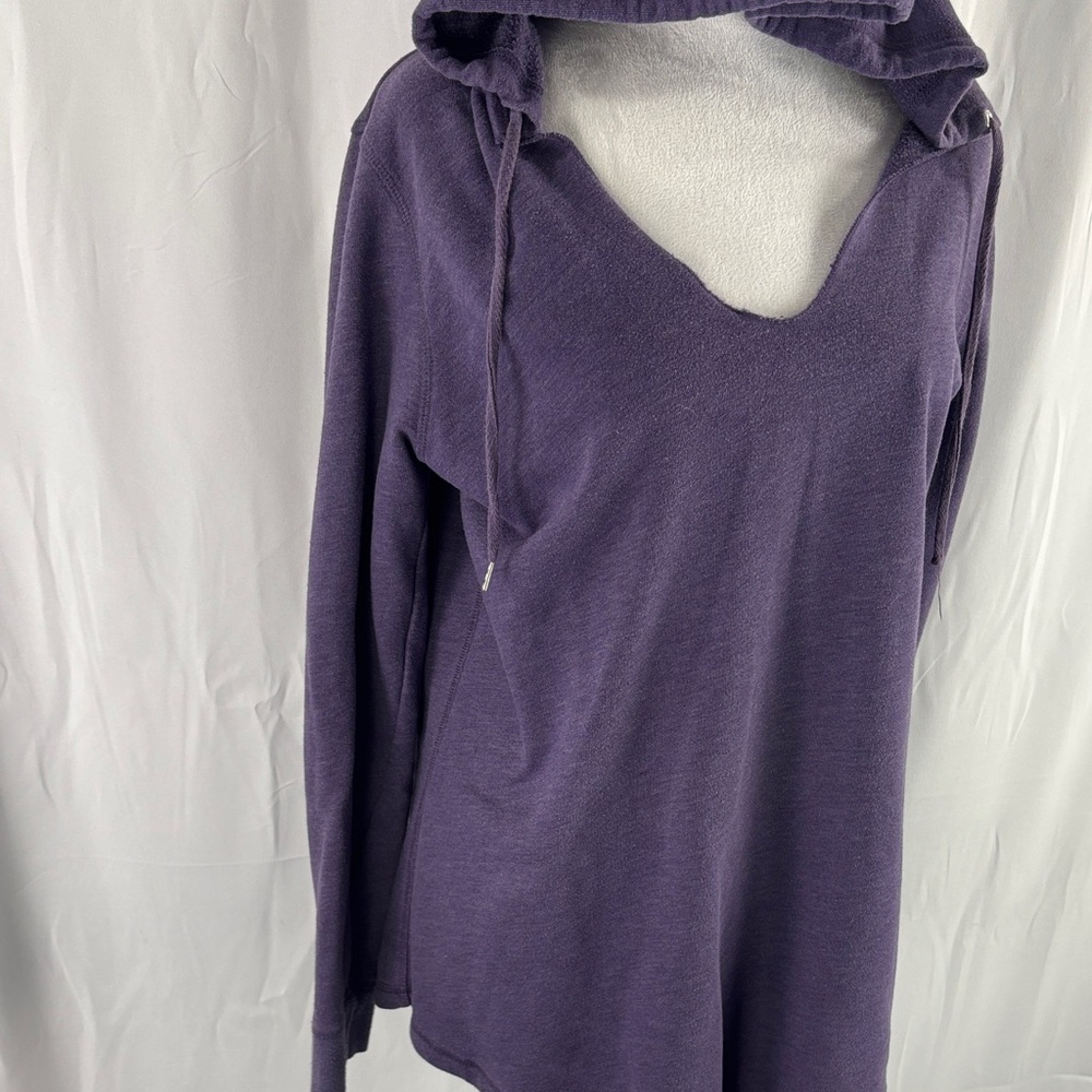 Y2K Women's Purple Hooded Top - Picture 4 of 5